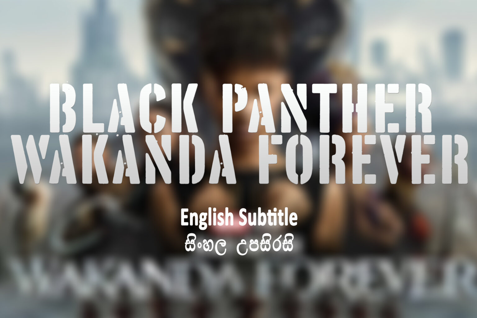 Black Panther Wakanda Forever (2023) English and Sinhala Subtitle